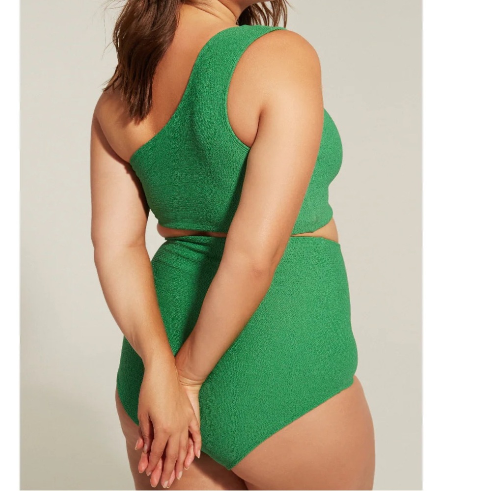 SAINT SOMEBODY Sky High Textured Bikini Bottom - Picture 2 of 5